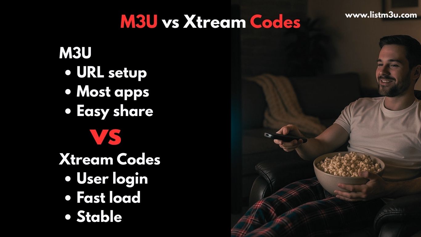 Xtream Codes vs M3U